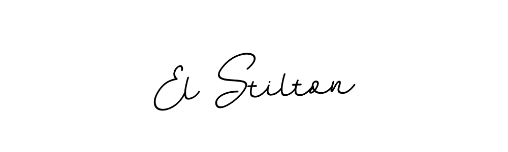 Create a beautiful signature design for name El Stilton. With this signature (BallpointsItalic-DORy9) fonts, you can make a handwritten signature for free. El Stilton signature style 11 images and pictures png