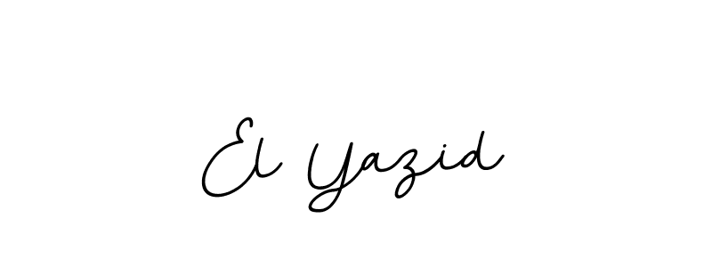 The best way (BallpointsItalic-DORy9) to make a short signature is to pick only two or three words in your name. The name El Yazid include a total of six letters. For converting this name. El Yazid signature style 11 images and pictures png