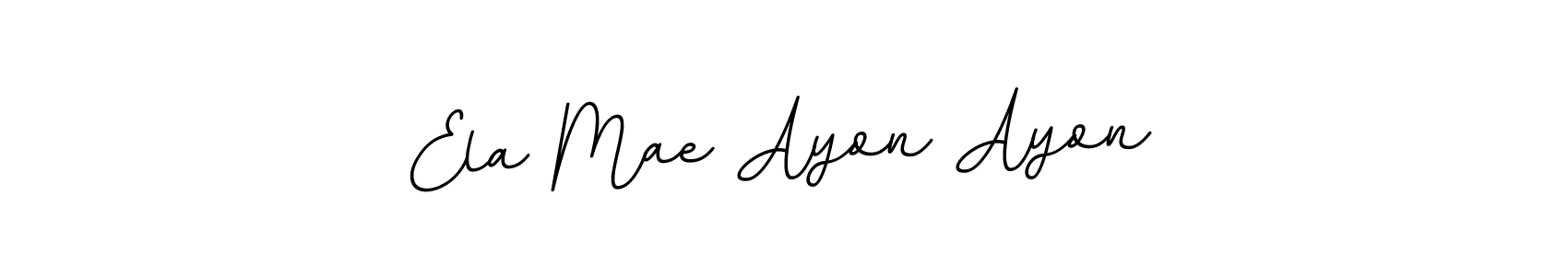 Make a beautiful signature design for name Ela Mae Ayon Ayon. With this signature (BallpointsItalic-DORy9) style, you can create a handwritten signature for free. Ela Mae Ayon Ayon signature style 11 images and pictures png
