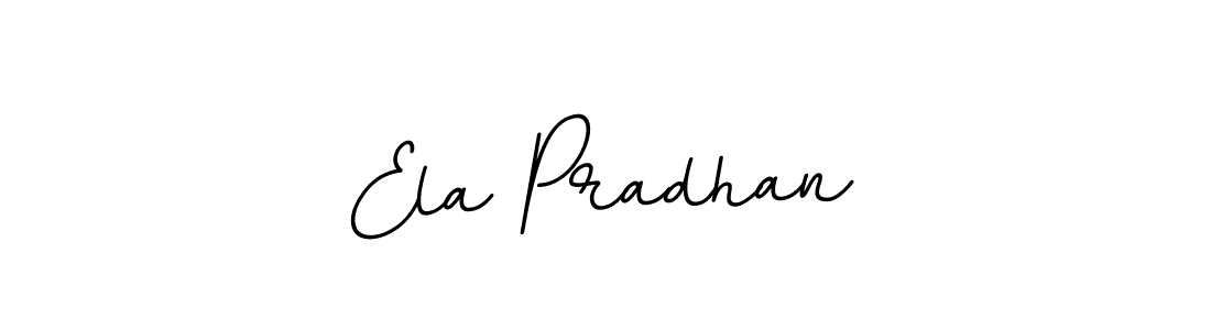 Design your own signature with our free online signature maker. With this signature software, you can create a handwritten (BallpointsItalic-DORy9) signature for name Ela Pradhan. Ela Pradhan signature style 11 images and pictures png