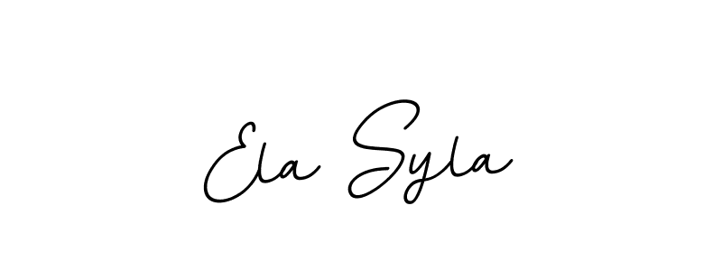 Make a beautiful signature design for name Ela Syla. With this signature (BallpointsItalic-DORy9) style, you can create a handwritten signature for free. Ela Syla signature style 11 images and pictures png