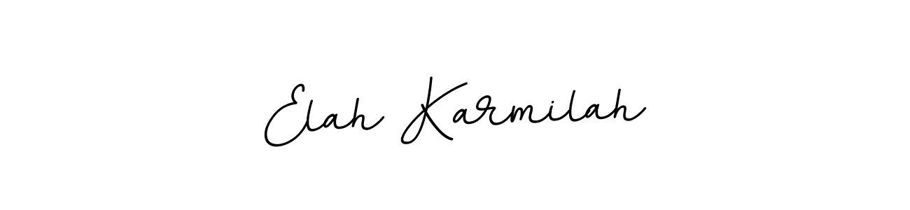 Use a signature maker to create a handwritten signature online. With this signature software, you can design (BallpointsItalic-DORy9) your own signature for name Elah Karmilah. Elah Karmilah signature style 11 images and pictures png