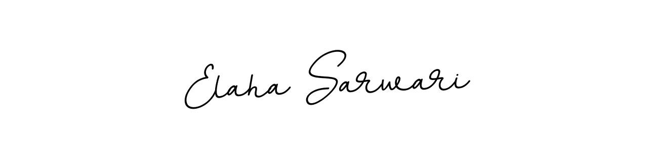 Design your own signature with our free online signature maker. With this signature software, you can create a handwritten (BallpointsItalic-DORy9) signature for name Elaha Sarwari. Elaha Sarwari signature style 11 images and pictures png