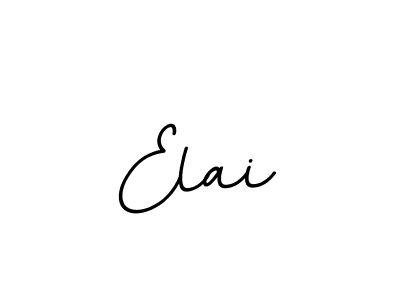Use a signature maker to create a handwritten signature online. With this signature software, you can design (BallpointsItalic-DORy9) your own signature for name Elai. Elai signature style 11 images and pictures png