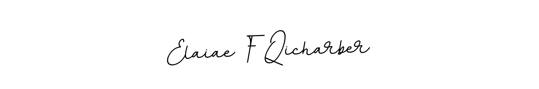 Check out images of Autograph of Elaiae F Qicharber name. Actor Elaiae F Qicharber Signature Style. BallpointsItalic-DORy9 is a professional sign style online. Elaiae F Qicharber signature style 11 images and pictures png