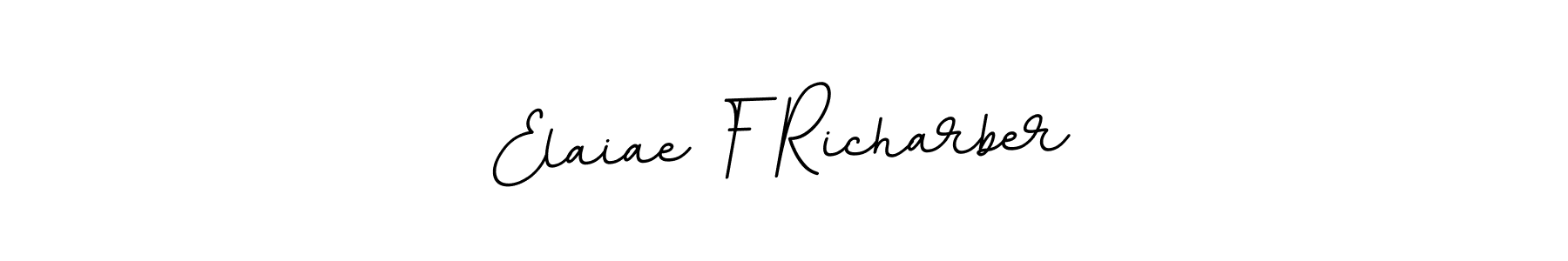 Here are the top 10 professional signature styles for the name Elaiae F Richarber. These are the best autograph styles you can use for your name. Elaiae F Richarber signature style 11 images and pictures png