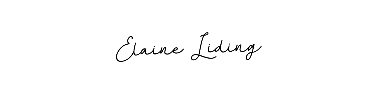 BallpointsItalic-DORy9 is a professional signature style that is perfect for those who want to add a touch of class to their signature. It is also a great choice for those who want to make their signature more unique. Get Elaine Liding name to fancy signature for free. Elaine Liding signature style 11 images and pictures png