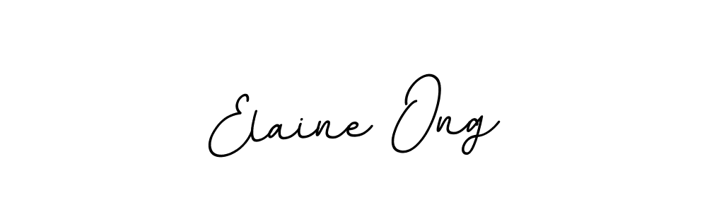 Design your own signature with our free online signature maker. With this signature software, you can create a handwritten (BallpointsItalic-DORy9) signature for name Elaine Ong. Elaine Ong signature style 11 images and pictures png