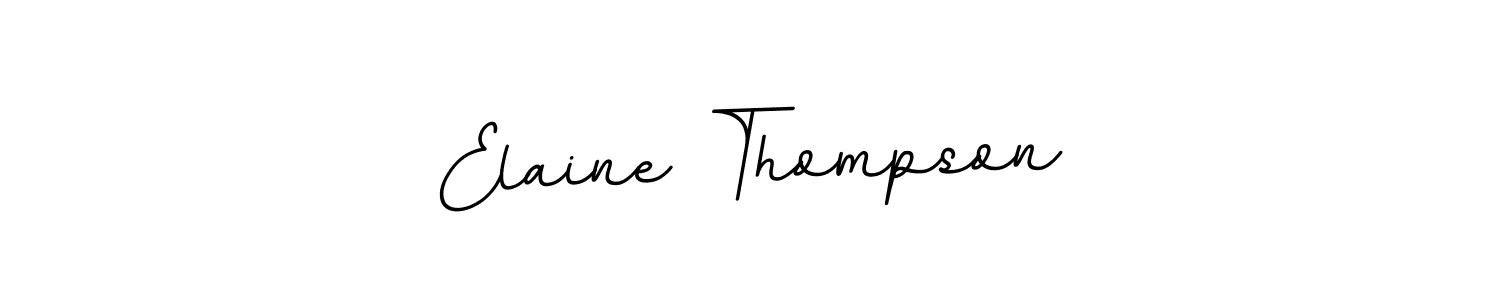 The best way (BallpointsItalic-DORy9) to make a short signature is to pick only two or three words in your name. The name Elaine Thompson include a total of six letters. For converting this name. Elaine Thompson signature style 11 images and pictures png
