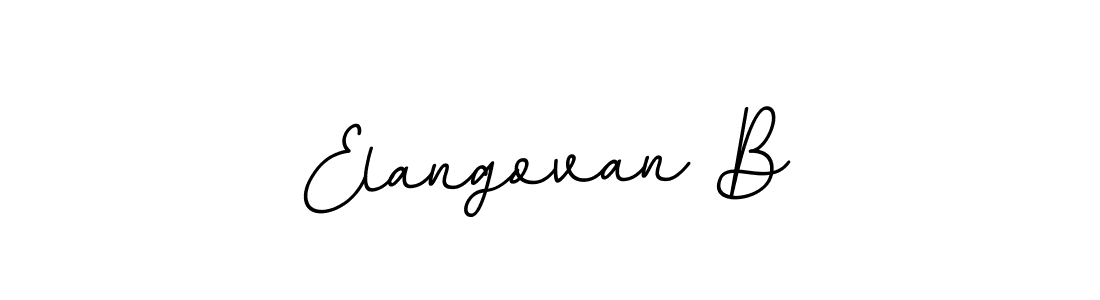 This is the best signature style for the Elangovan B name. Also you like these signature font (BallpointsItalic-DORy9). Mix name signature. Elangovan B signature style 11 images and pictures png