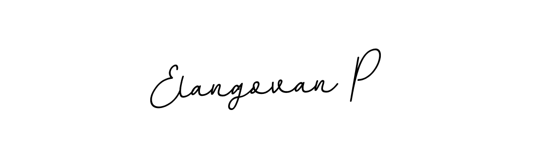 Design your own signature with our free online signature maker. With this signature software, you can create a handwritten (BallpointsItalic-DORy9) signature for name Elangovan P. Elangovan P signature style 11 images and pictures png