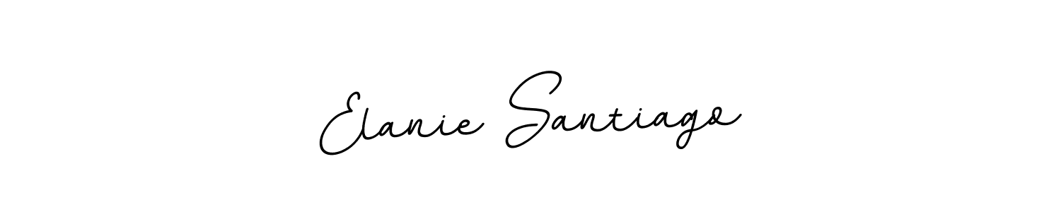 Use a signature maker to create a handwritten signature online. With this signature software, you can design (BallpointsItalic-DORy9) your own signature for name Elanie Santiago. Elanie Santiago signature style 11 images and pictures png