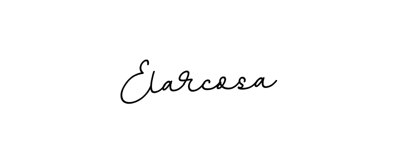 Design your own signature with our free online signature maker. With this signature software, you can create a handwritten (BallpointsItalic-DORy9) signature for name Elarcosa. Elarcosa signature style 11 images and pictures png