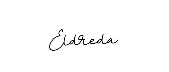 Make a beautiful signature design for name Eldreda. With this signature (BallpointsItalic-DORy9) style, you can create a handwritten signature for free. Eldreda signature style 11 images and pictures png