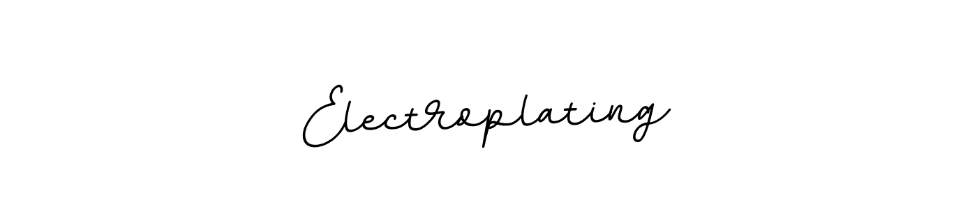 Electroplating stylish signature style. Best Handwritten Sign (BallpointsItalic-DORy9) for my name. Handwritten Signature Collection Ideas for my name Electroplating. Electroplating signature style 11 images and pictures png