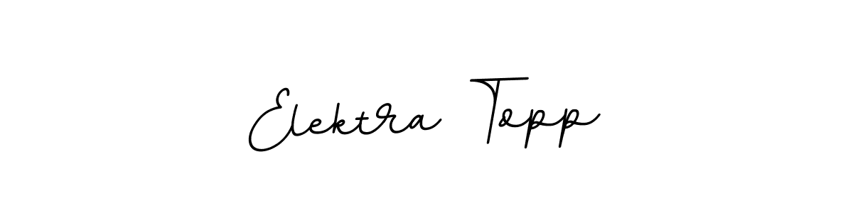 Make a beautiful signature design for name Elektra Topp. With this signature (BallpointsItalic-DORy9) style, you can create a handwritten signature for free. Elektra Topp signature style 11 images and pictures png