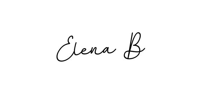 The best way (BallpointsItalic-DORy9) to make a short signature is to pick only two or three words in your name. The name Elena B include a total of six letters. For converting this name. Elena B signature style 11 images and pictures png