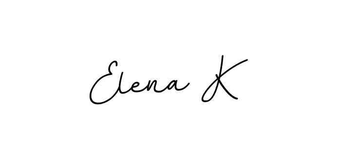Design your own signature with our free online signature maker. With this signature software, you can create a handwritten (BallpointsItalic-DORy9) signature for name Elena K. Elena K signature style 11 images and pictures png