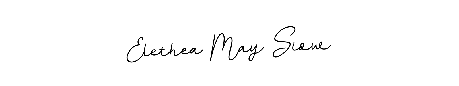 How to make Elethea May Siow name signature. Use BallpointsItalic-DORy9 style for creating short signs online. This is the latest handwritten sign. Elethea May Siow signature style 11 images and pictures png