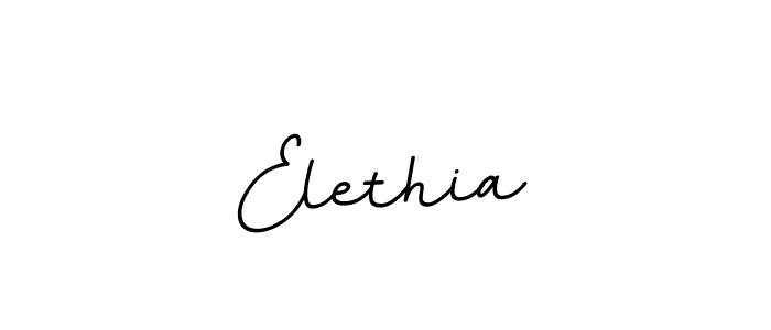 Use a signature maker to create a handwritten signature online. With this signature software, you can design (BallpointsItalic-DORy9) your own signature for name Elethia. Elethia signature style 11 images and pictures png