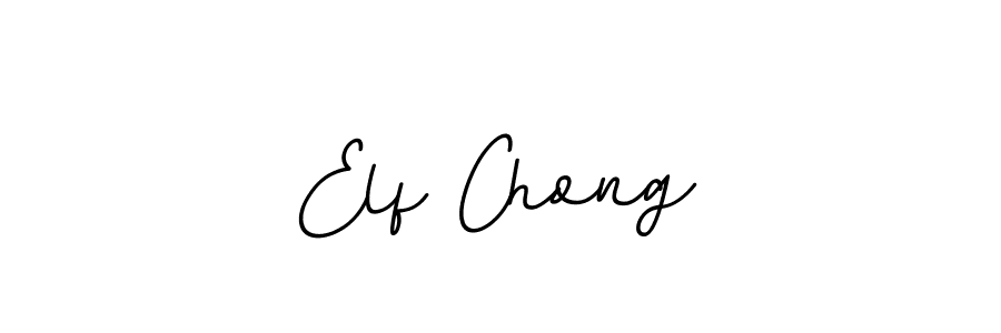 Design your own signature with our free online signature maker. With this signature software, you can create a handwritten (BallpointsItalic-DORy9) signature for name Elf Chong. Elf Chong signature style 11 images and pictures png