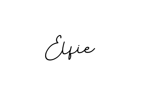 Make a beautiful signature design for name Elfie. With this signature (BallpointsItalic-DORy9) style, you can create a handwritten signature for free. Elfie signature style 11 images and pictures png