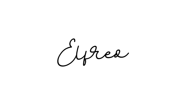 You should practise on your own different ways (BallpointsItalic-DORy9) to write your name (Elfreo) in signature. don't let someone else do it for you. Elfreo signature style 11 images and pictures png