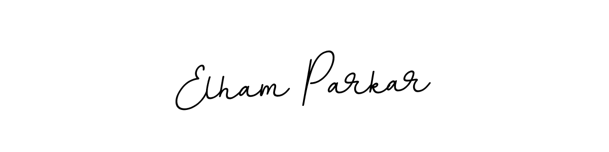 Design your own signature with our free online signature maker. With this signature software, you can create a handwritten (BallpointsItalic-DORy9) signature for name Elham Parkar. Elham Parkar signature style 11 images and pictures png