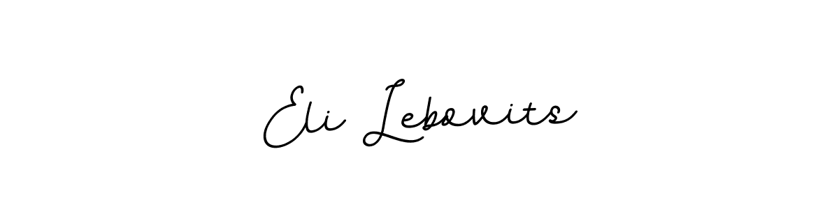 Design your own signature with our free online signature maker. With this signature software, you can create a handwritten (BallpointsItalic-DORy9) signature for name Eli Lebovits. Eli Lebovits signature style 11 images and pictures png