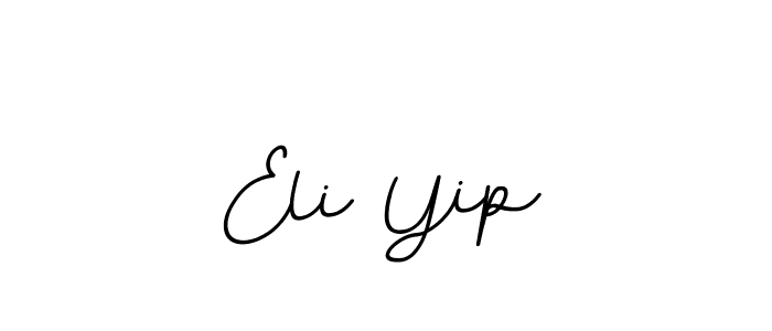 Design your own signature with our free online signature maker. With this signature software, you can create a handwritten (BallpointsItalic-DORy9) signature for name Eli Yip. Eli Yip signature style 11 images and pictures png