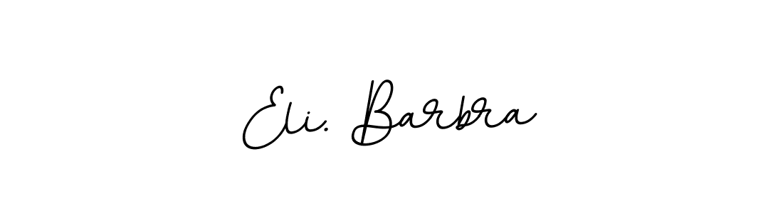 It looks lik you need a new signature style for name Eli. Barbra. Design unique handwritten (BallpointsItalic-DORy9) signature with our free signature maker in just a few clicks. Eli. Barbra signature style 11 images and pictures png