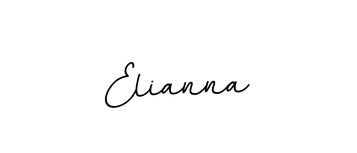 Make a beautiful signature design for name Elianna. With this signature (BallpointsItalic-DORy9) style, you can create a handwritten signature for free. Elianna signature style 11 images and pictures png