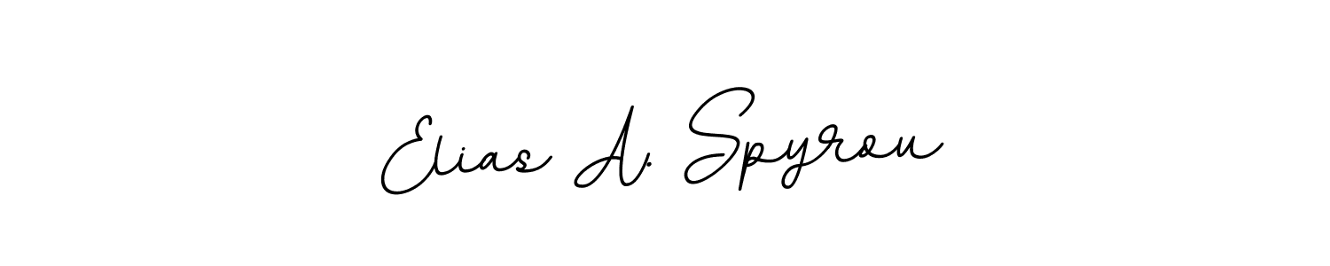 The best way (BallpointsItalic-DORy9) to make a short signature is to pick only two or three words in your name. The name Elias A. Spyrou include a total of six letters. For converting this name. Elias A. Spyrou signature style 11 images and pictures png