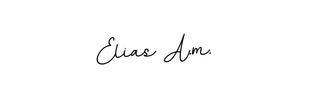 if you are searching for the best signature style for your name Elias A.m.. so please give up your signature search. here we have designed multiple signature styles  using BallpointsItalic-DORy9. Elias A.m. signature style 11 images and pictures png