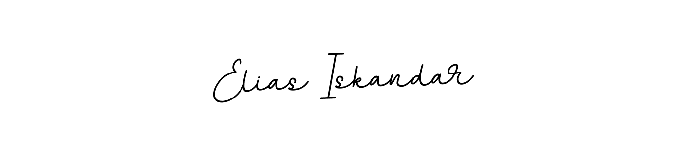 This is the best signature style for the Elias Iskandar name. Also you like these signature font (BallpointsItalic-DORy9). Mix name signature. Elias Iskandar signature style 11 images and pictures png