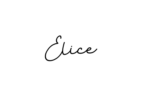 Elice stylish signature style. Best Handwritten Sign (BallpointsItalic-DORy9) for my name. Handwritten Signature Collection Ideas for my name Elice. Elice signature style 11 images and pictures png