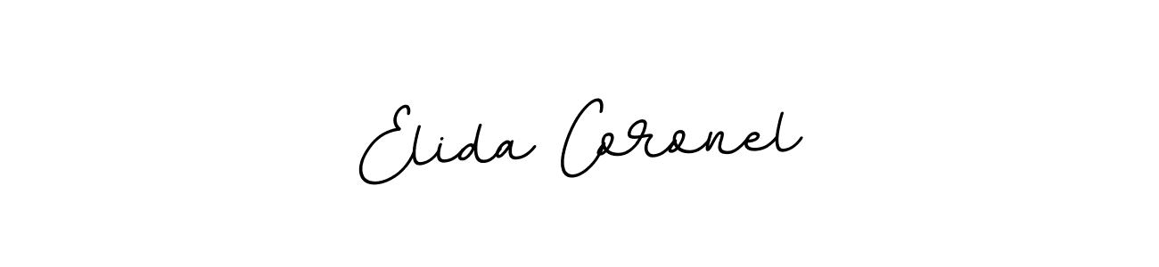 Design your own signature with our free online signature maker. With this signature software, you can create a handwritten (BallpointsItalic-DORy9) signature for name Elida Coronel. Elida Coronel signature style 11 images and pictures png