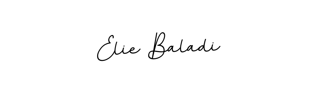 Design your own signature with our free online signature maker. With this signature software, you can create a handwritten (BallpointsItalic-DORy9) signature for name Elie Baladi. Elie Baladi signature style 11 images and pictures png