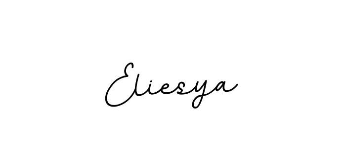 Design your own signature with our free online signature maker. With this signature software, you can create a handwritten (BallpointsItalic-DORy9) signature for name Eliesya. Eliesya signature style 11 images and pictures png