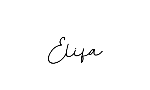 Design your own signature with our free online signature maker. With this signature software, you can create a handwritten (BallpointsItalic-DORy9) signature for name Elifa. Elifa signature style 11 images and pictures png