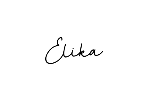 Create a beautiful signature design for name Elika. With this signature (BallpointsItalic-DORy9) fonts, you can make a handwritten signature for free. Elika signature style 11 images and pictures png