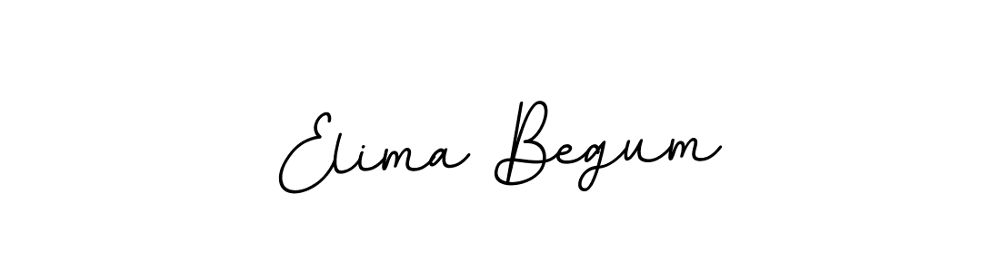 Design your own signature with our free online signature maker. With this signature software, you can create a handwritten (BallpointsItalic-DORy9) signature for name Elima Begum. Elima Begum signature style 11 images and pictures png