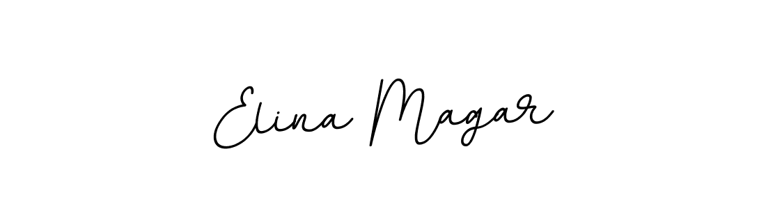 The best way (BallpointsItalic-DORy9) to make a short signature is to pick only two or three words in your name. The name Elina Magar include a total of six letters. For converting this name. Elina Magar signature style 11 images and pictures png