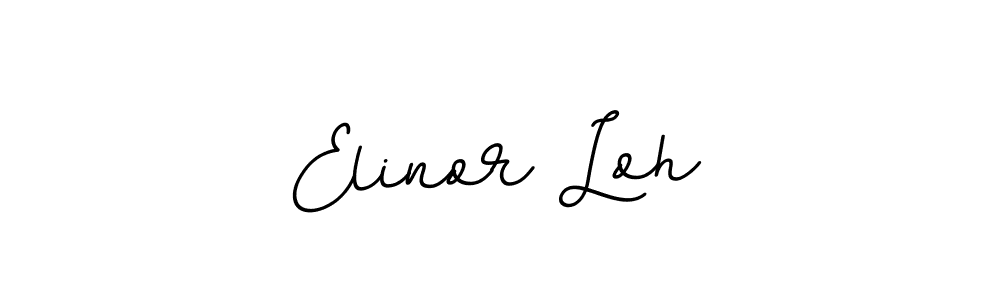 You should practise on your own different ways (BallpointsItalic-DORy9) to write your name (Elinor Loh) in signature. don't let someone else do it for you. Elinor Loh signature style 11 images and pictures png