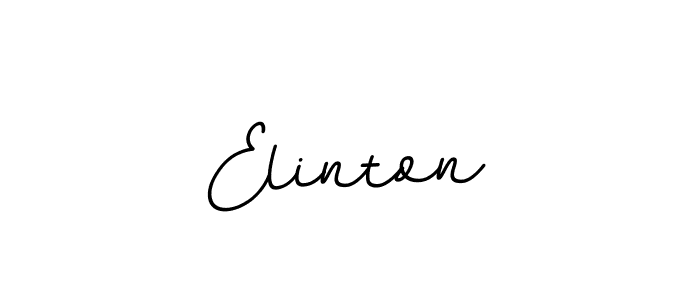 Make a beautiful signature design for name Elinton. With this signature (BallpointsItalic-DORy9) style, you can create a handwritten signature for free. Elinton signature style 11 images and pictures png