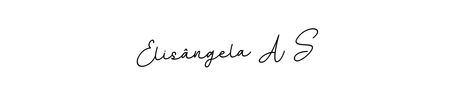 Create a beautiful signature design for name Elisângela A S. With this signature (BallpointsItalic-DORy9) fonts, you can make a handwritten signature for free. Elisângela A S signature style 11 images and pictures png