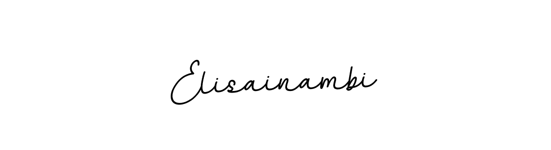 How to make Elisainambi name signature. Use BallpointsItalic-DORy9 style for creating short signs online. This is the latest handwritten sign. Elisainambi signature style 11 images and pictures png