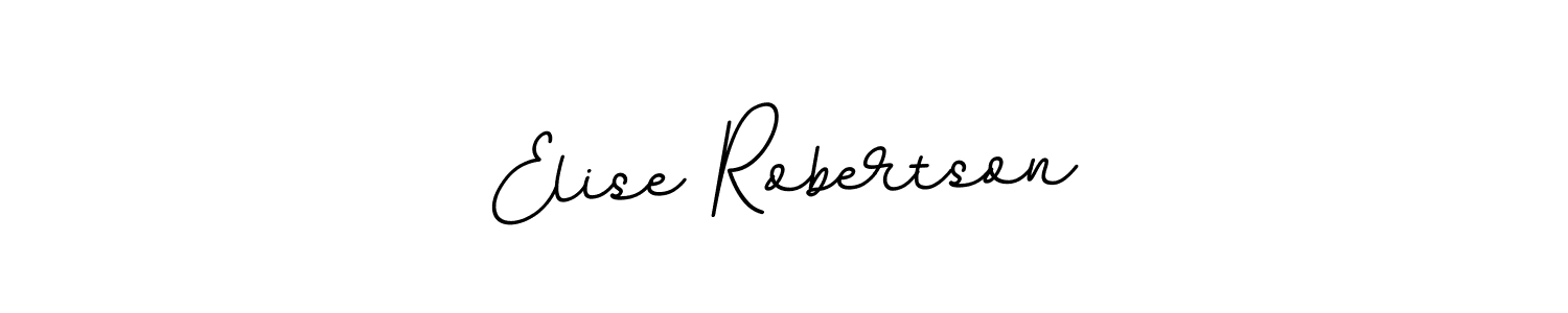 Use a signature maker to create a handwritten signature online. With this signature software, you can design (BallpointsItalic-DORy9) your own signature for name Elise Robertson. Elise Robertson signature style 11 images and pictures png