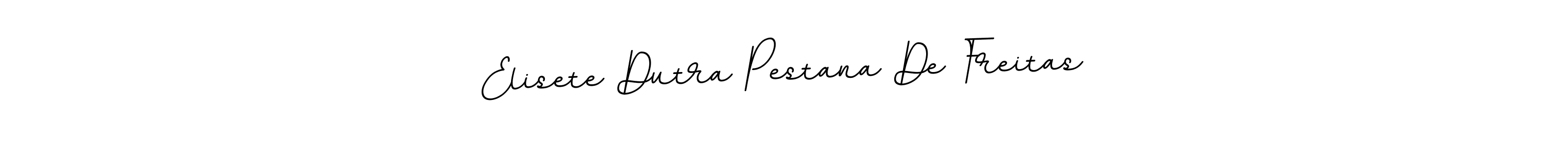 Make a beautiful signature design for name Elisete Dutra Pestana De Freitas. Use this online signature maker to create a handwritten signature for free. Elisete Dutra Pestana De Freitas signature style 11 images and pictures png