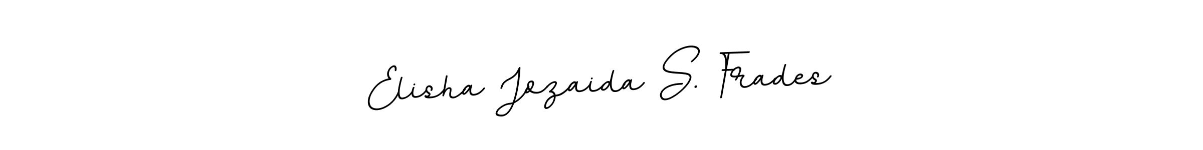 Create a beautiful signature design for name Elisha Jozaida S. Frades. With this signature (BallpointsItalic-DORy9) fonts, you can make a handwritten signature for free. Elisha Jozaida S. Frades signature style 11 images and pictures png